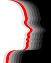 Facial Profile Silhouette