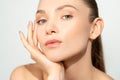 facial skincare natural beauty woman flawless face Royalty Free Stock Photo