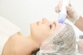 Facial spa cosmetology procedure. Skin care lift anti age