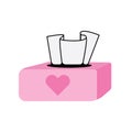 facial tissue box icon Royalty Free Stock Photo