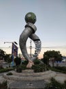 Facinating clock tower at Mandarin Roundabout, Dili Timor-Leste.