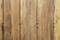 Facing the building with a ventilated facade. Wood texture, brown wood pattern. Close-up background Royalty Free Stock Photo