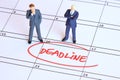 Facing a deadline Royalty Free Stock Photo