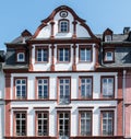 Facing view of a traditional building in the old town in Koblenz, Germany