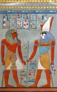 Facsimile of king Horemheb and god Horus, Metropolitan Museum of Art, New York