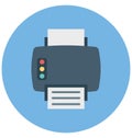 Facsimile Color Isolated Vector Icon that can be easily modified or edit