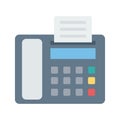 Facsimile Color Vector Icon which can easily modify or edit