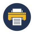Facsimile, facsimile machine Vector icon which can easily modify