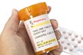 Facsimile Lisinopril Prescription Royalty Free Stock Photo