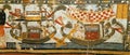 Facsimile painting of ancient egyptian sailboat, Metropolitan Museum of Art, New York, Copy of the original Royalty Free Stock Photo