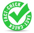 Fact check vector icon