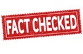 Fact checked grunge rubber stamp