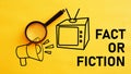Fact or Fiction is shown using the text Royalty Free Stock Photo
