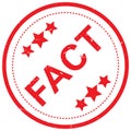 Fact rubber stamp Royalty Free Stock Photo