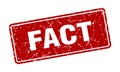 fact sign. fact grunge stamp. Royalty Free Stock Photo