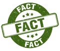 fact stamp. fact label. round grunge sign