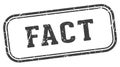 fact stamp. fact rectangular stamp on white background Royalty Free Stock Photo