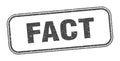fact stamp. fact square grunge sign. Royalty Free Stock Photo