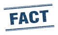 fact stamp. fact square grunge sign. Royalty Free Stock Photo