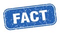 fact stamp. fact square grungy isolated sign. Royalty Free Stock Photo