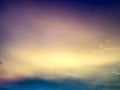 Factastic abstract blue color of twilight white cloud Royalty Free Stock Photo