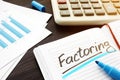 Factoring written in a note and documents