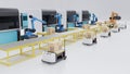 Factory Automation with AGV.