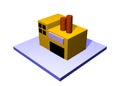 Factory Building Icon Navigation