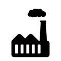 Factory building icon vector on white background, factory building trendy filled icons from Industry collection, factory building Royalty Free Stock Photo