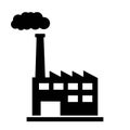 Factory building icon vector on white background, factory building trendy filled icons from Industry collection, factory building Royalty Free Stock Photo