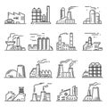 Factory building outline set