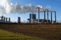 Factory chimney, power station Royalty Free Stock Photo