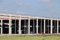 Factory construction site with workers industry zone Royalty Free Stock Photo