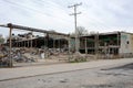 Factory demolition Royalty Free Stock Photo