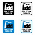 Factory direct delivery from manufacturer information sign
