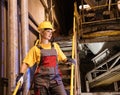 Factory female worker Royalty Free Stock Photo