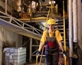 Factory female worker Royalty Free Stock Photo