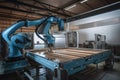 factory floor with cobot performing welding tasks and providing additional safety