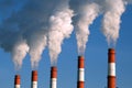 Factory fumes Royalty Free Stock Photo