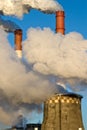 Factory fumes Royalty Free Stock Photo