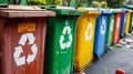 The factory grounds boast a robust system of waste segregation with clearly labeled bins for different types of waste