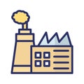 Factory Isolated Vector icon which can easily modify or edit Royalty Free Stock Photo