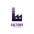 Factory logo for business company Royalty Free Stock Photo