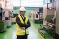 factory manager at automated lache robot machine