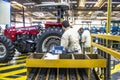 Factory of Massey Fergusson tractor production line at AGCO agricultural machinery plant