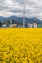 Factory Mondi in town Ruzomberok, Slovakia