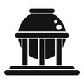 Factory oil tank icon simple vector. Disaster environment