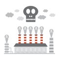 Factory pollution icon