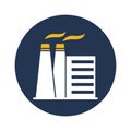 Factory pollution Isolated Vector icon Which can easily modify or edit Royalty Free Stock Photo