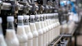 factory for the production of milk or yogurt Royalty Free Stock Photo